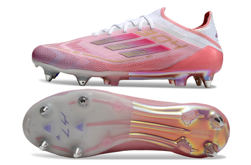 Chuteira Campo Adidas F50 Ponta de Aluminio Rosa "LY304"