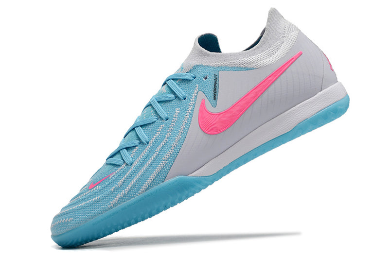 Bota de futbol sala Nike Phantom GX 2 Elite IC gris, blau i rosa