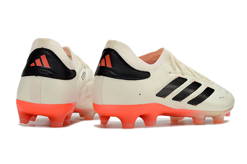 Botes de futbol Adidas Copa Pure II + FG beix, taronja i negre "energia solar" 