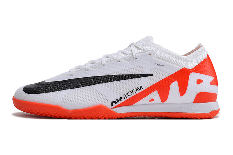 Chuteira Futsal Nike Air Zoom Mercurial Vapor 15 Elite IC Branca e Laranja "Ready Pack"