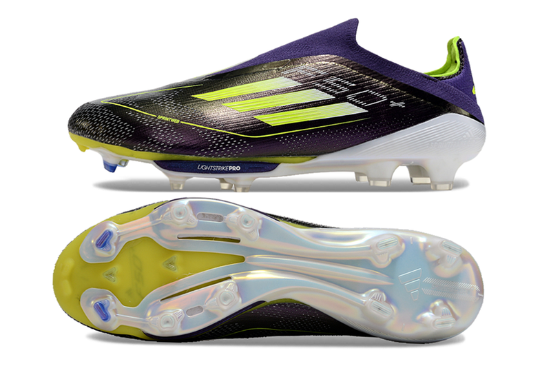 Adidas F50+ LL FG Purple and Green "Fast Reborn Pack" Field Football Boots 