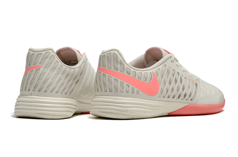 Chuteira Futsal Nike Lunar Gato II IC Cinza e Rosa