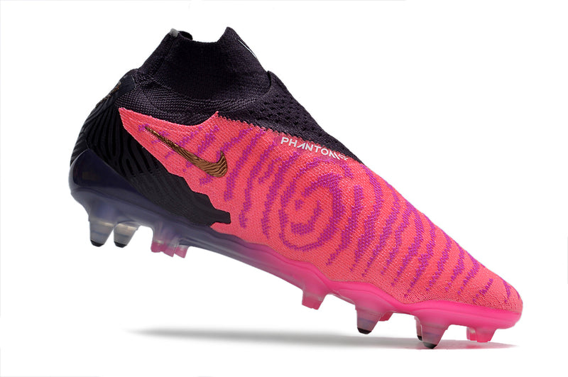 Bota de futbol Nike Phantom GX DF Elite amb punta d'alumini negre i rosa "Generation Pack".