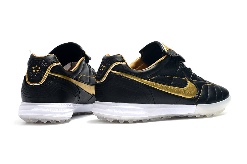 Bota de futbol Nike Retro Tiempo Legend 7 Elite TF negre i or R10 