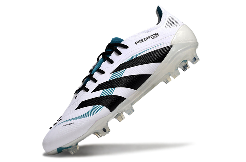 Chuteira Campo Adidas Predator Elite FG Branca e Azul