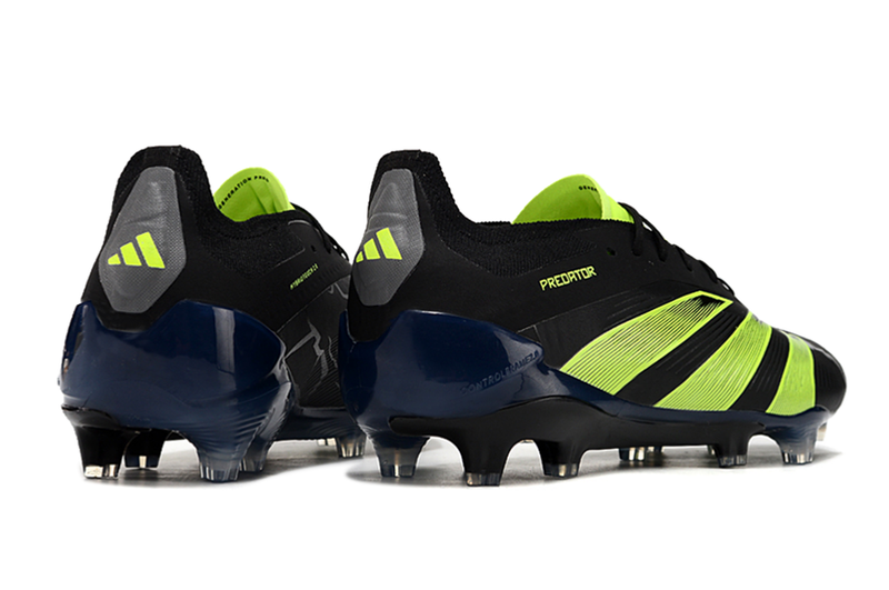 Chuteira Campo Adidas Predator Elite FG Preta e Verde "Edition Merky Pack"