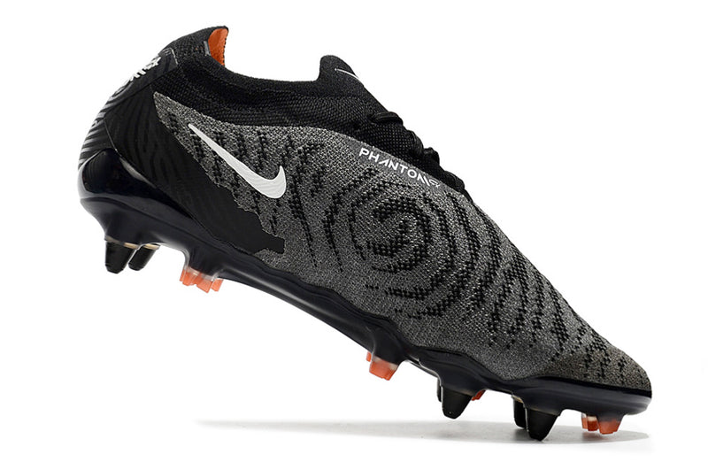 Chuteira Campo Nike Phantom GX Elite Ponta de Aluminio Preta e Laranja "Black Pack"