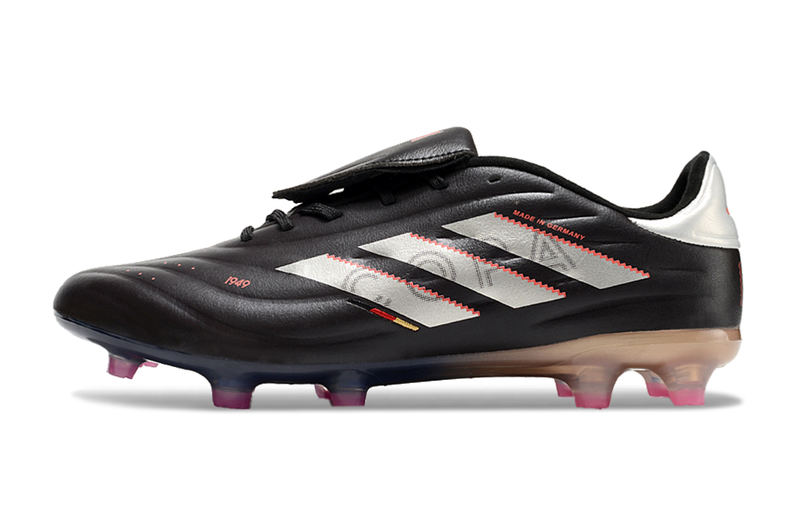 Chuteira Campo Adidas Copa Pure II Elite FG Preto e Metálico "Vivid Horizon Pack"