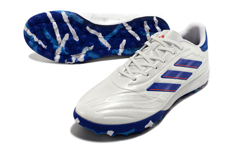 Botes de futbol Adidas Copa Pure.1 TF blanc, blau i vermell "Paquet avançat"