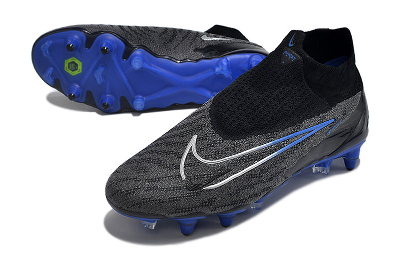 Nike Phantom GX DF Elite Aluminum Spike Black and Blue "Shadow Pack" Field Football Boot