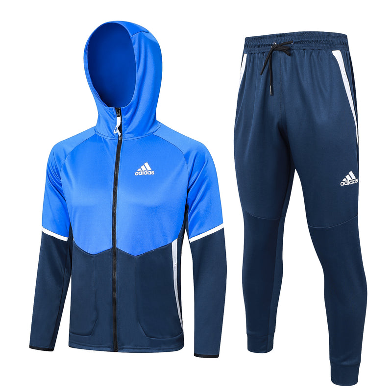 Adidas Sportswear Sweatshirt Set with Blue and White Cap