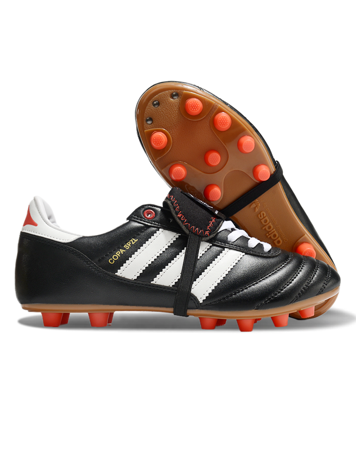 Chuteira Campo Adidas Copa Mundial FG Preta e Branca "Made in Germany"