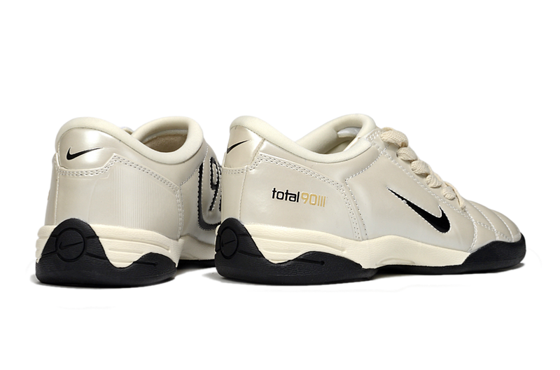 Chuteira Futsal Nike Total 90 IC Creme e Preto