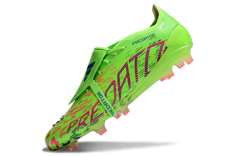 Chuteira Campo Adidas Predator FT 30 Elite FG Verde e Rosa