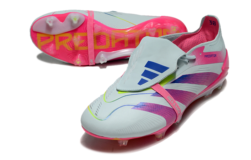 Chuteira Campo Adidas Predator FT 30 Elite FG Branca e Rosa "Stellar Icon Pack"