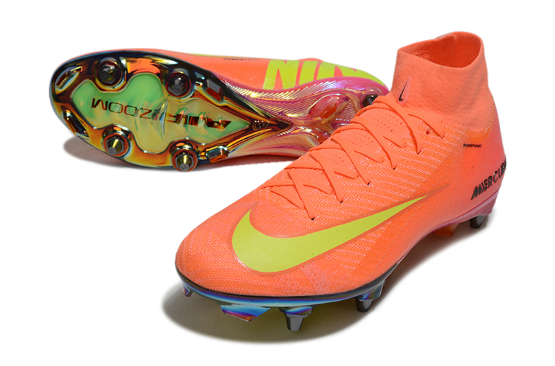 Chuteira Campo Nike Air Zoom Mercurial Superfly 10 Elite Trava Mista Laranja "Cosmic Speed"