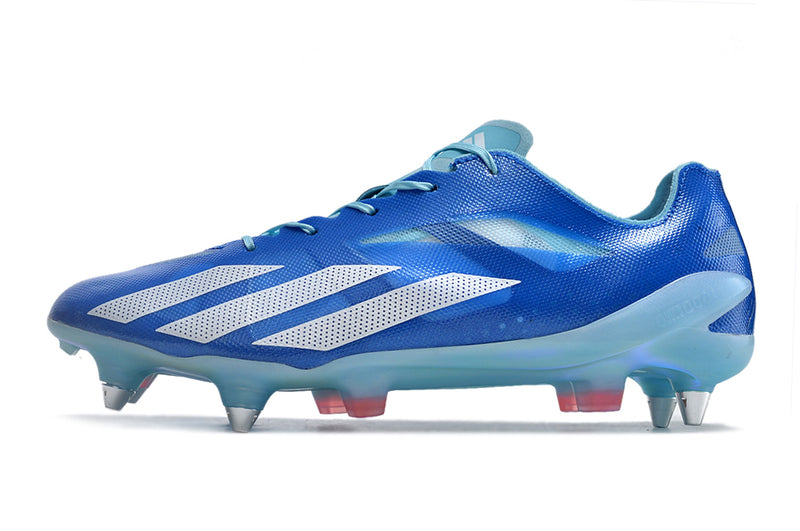 Bota de futbol Adidas X CrazyFast+ blau amb punta d'alumini "Paquet de pressa marina"