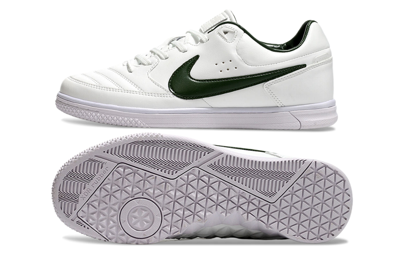 Chuteira FutsaL Nike 5 StreetGato IC Branca e Verde