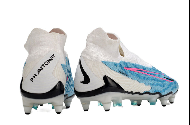 Nike Phantom GX DF Elite Aluminum Spike Football Boots White and Blue "Blast Pack"