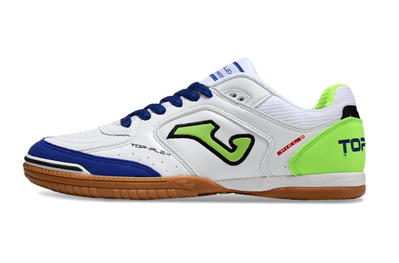 Joma Top Flex Rebound IC Futsal Boot White, Blue and Green 