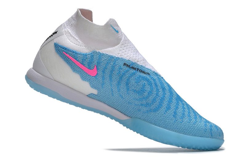 Botes de futbol sala Nike Phantom GX DF Elite IC blanc i blau "Blast Pack"