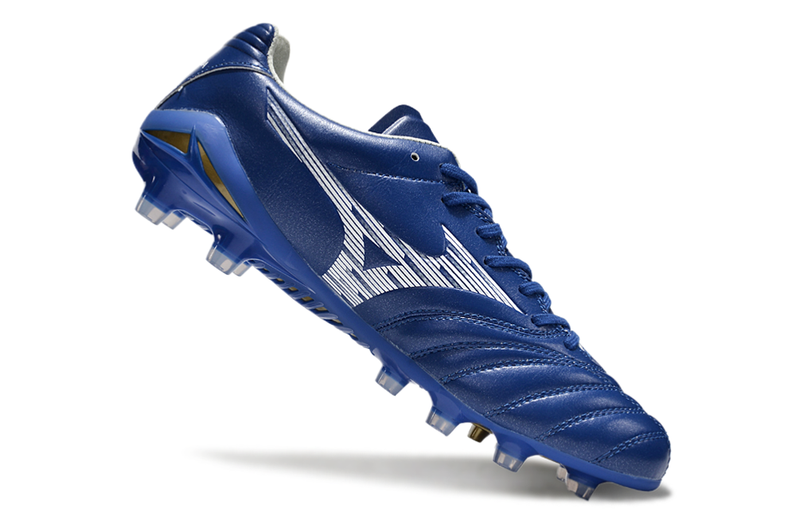 Chuteira Campo Mizuno Morelia Neo 4 Beta FG Azul "Mugen Pack"