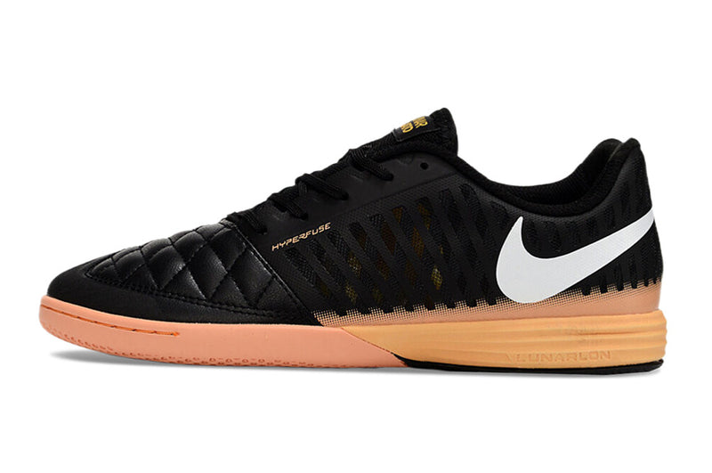 Chuteira Futsal Nike Lunar Gato II IC Preta e Laranja