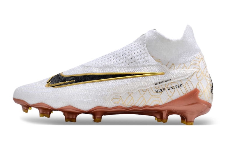 Botas de futbol Nike Phantom GX DF Elite FG blanc i or "United Golden Pack"