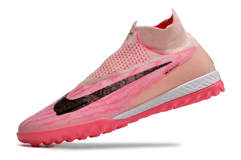 Chuteira Society Nike Phantom GX DF Elite TF Rosa