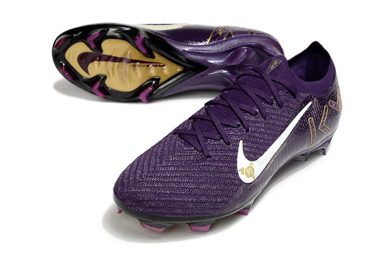 Chuteira Campo Nike Air Zoom Mercurial Vapor 16 Elite FG Roxo "Mbappe"