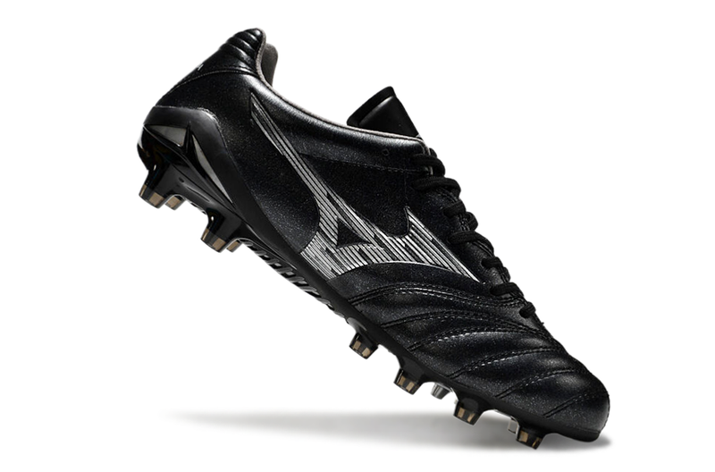 Chuteira Campo Mizuno Morelia Neo 4 Beta FG Preta "Unlimited Black"