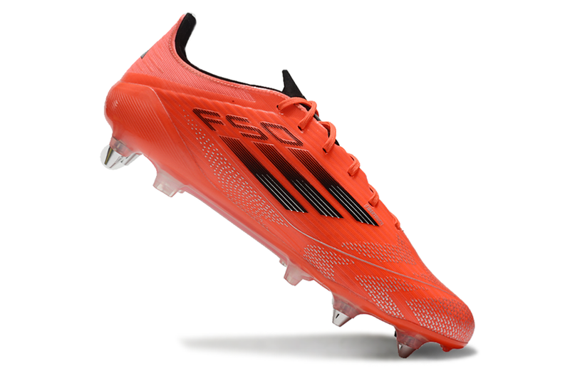 Bota de futbol Adidas F50 vermella amb punta d'alumini "Vivid Horizon" 