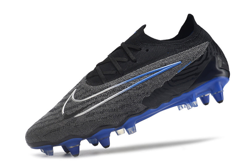 Chuteira Campo Nike Phantom GX Elite Ponta de Aluminio Preta e Azul "Shadow Pack"