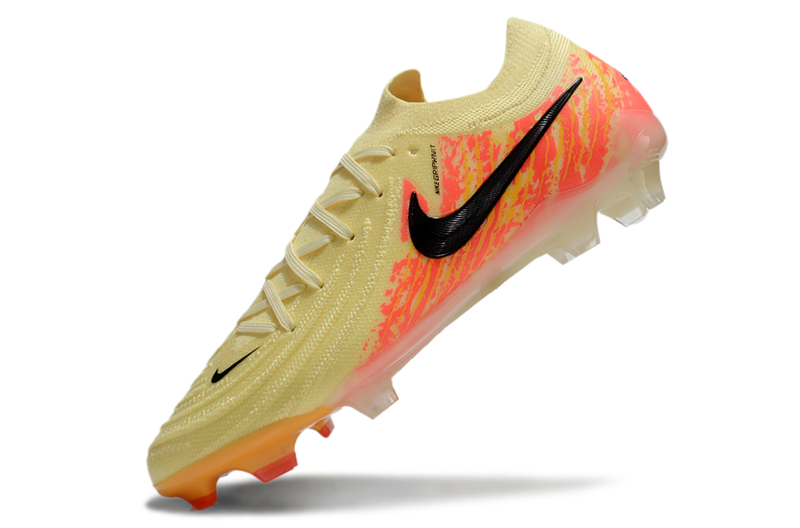 Chuteira Campo Nike Phantom GX 2 Elite FG Amarelo e Laranja