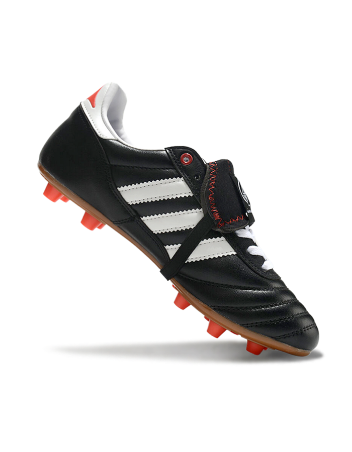 Chuteira Campo Adidas Copa Mundial FG Preta e Branca "Made in Germany"