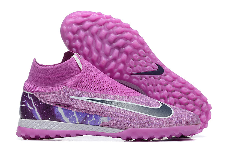 Bota de futbol per a nens Nike Phantom GX DF Elite TF Purple "Thunder". 