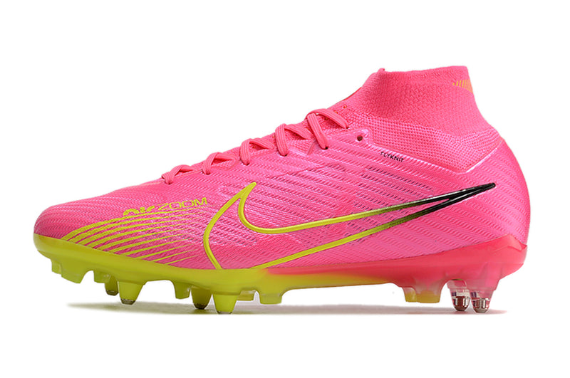 Nike Air Zoom Mercurial Superfly 9 Elite Pink Aluminum Spike "Luminous Pack" Field Cleat