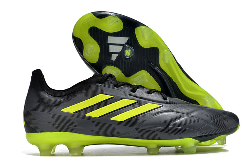 Chuteira Campo Adidas Copa Pure.1 FG Preta e Verde "Crazycharged Pack"