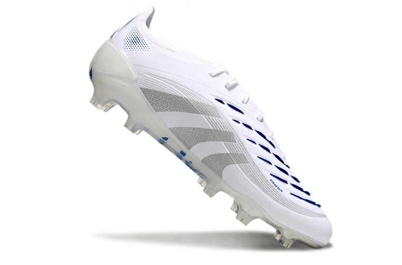 Chuteira Campo Adidas Predator Elite FG Branca e Azul "Polar Victory"