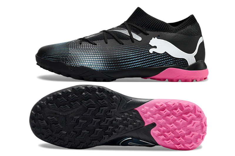 Society Puma Future 7 TF Botes de futbol negres i rosas