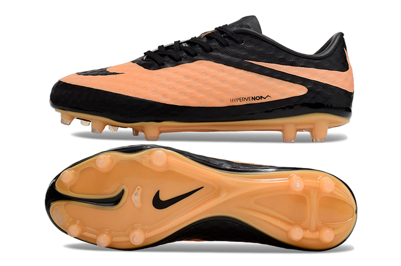 Nike Retro Hypervenom Phantom I FG Black and Orange Football Boots