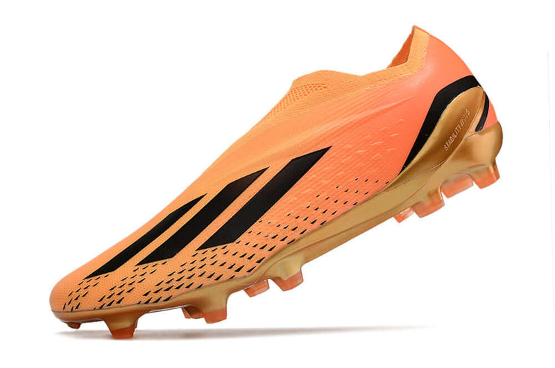 Velocidade é com Adidas X Speedportal+ FG Laranja "Heatspawn Pack" na Farda de Boleiro Garanta a qualidade de Jogadores Profissionais e Frete GRÁTIS!