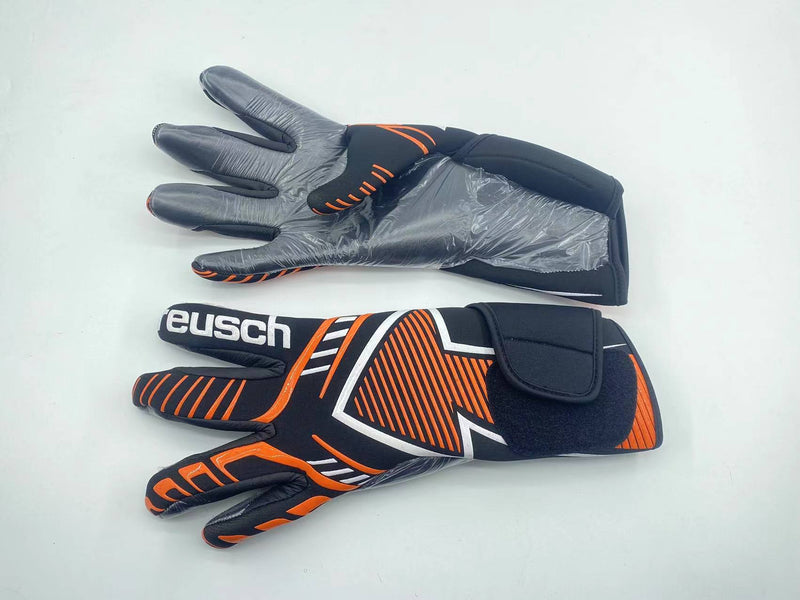 Luva de Goleiro Reusch Pure Contact Laranja e Preto