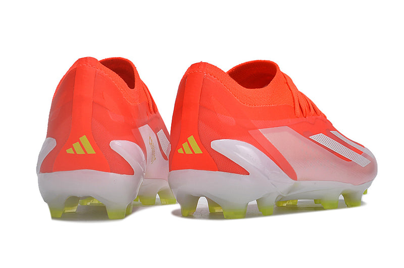 Adidas X Crazyfast.1 FG Red and White "Energy Citrus Pack" Field Boots