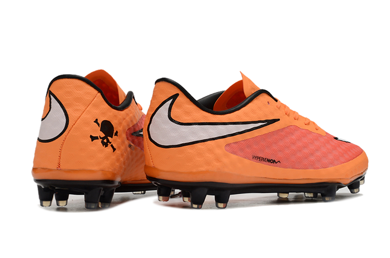 Nike Retro Hypervenom Phantom I FG Orange, Red, White and Black Football Boots 