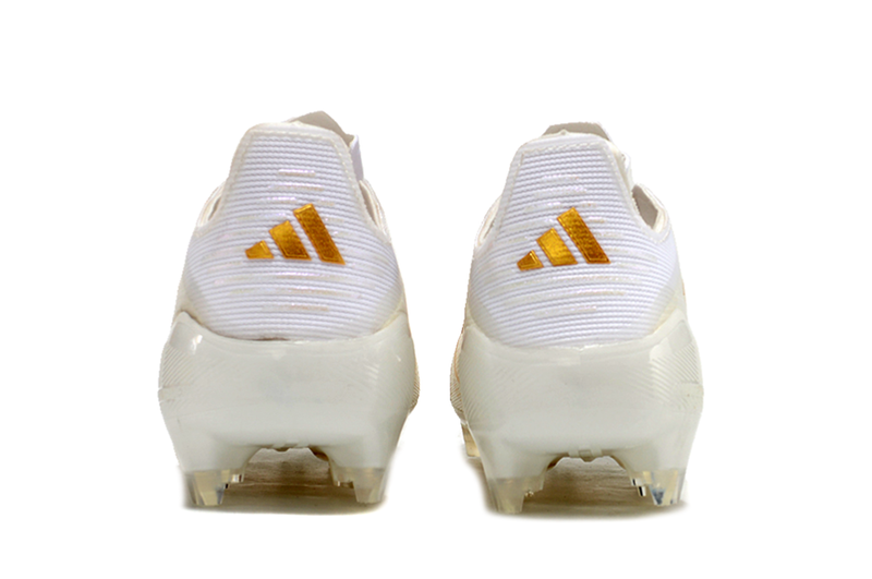 Bota de futbol Adidas F50 FG en blanc i daurat "Day Spark Pack" 