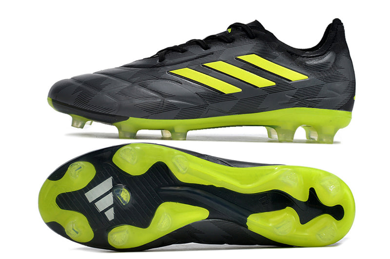 Adidas Copa Pure.1 FG Black and Green "Crazycharged Pack" Field Boots