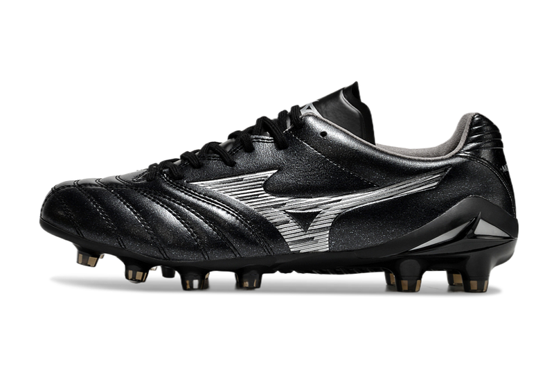 Chuteira Campo Mizuno Morelia Neo 4 Beta FG Preta "Unlimited Black"