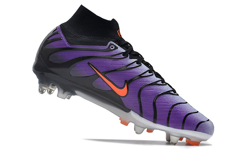 Nike Air Zoom Mercurial Superfly 9 Elite Purple Aluminum Spike "Air Max TN" Football Boot