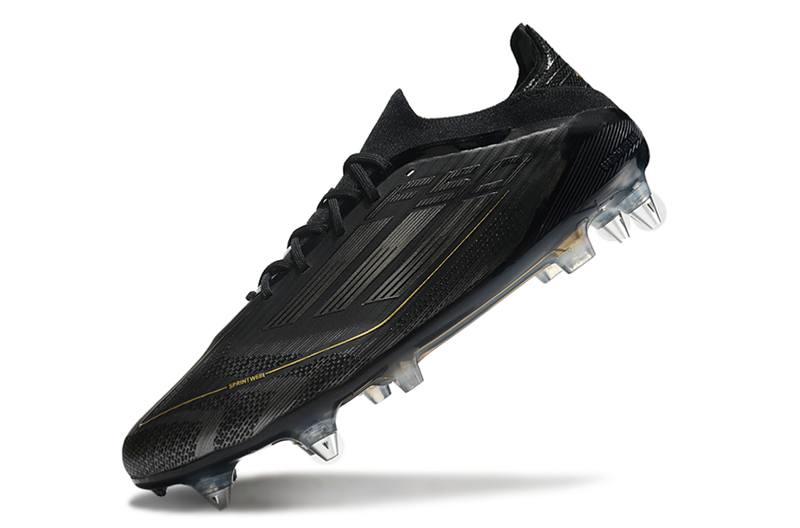 Chuteira Campo Adidas F50 Ponta de Aluminio Preta "Dark Spark Pack"